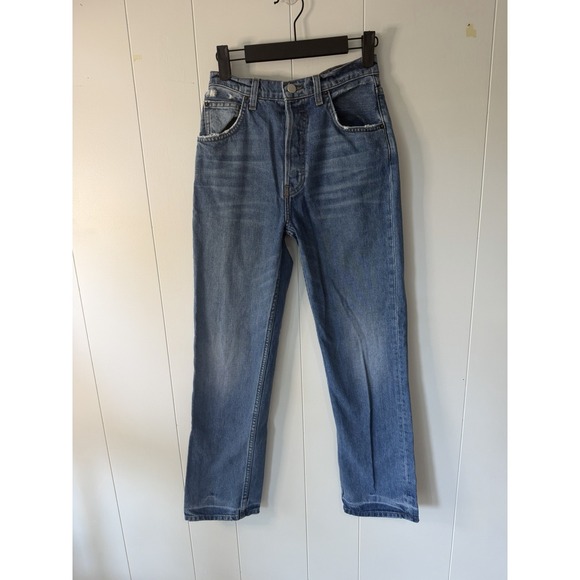 Reformation Denim - Reformation Cynthia High Relaxed Jeans Size 25 Antigua Wash Button Fly